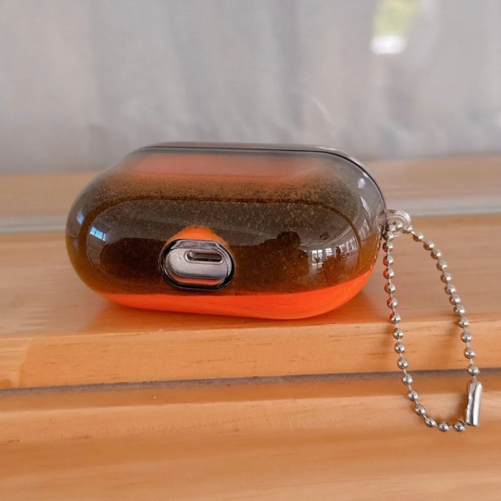 Luminous Glitter Quicksand AirPods Case