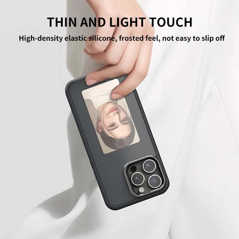 Smart E-Ink NFC Case for iPhone , Battery-Free Customizable Design