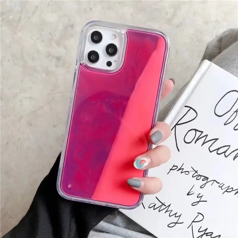 Luminous Moving Quicksand iPhone Case