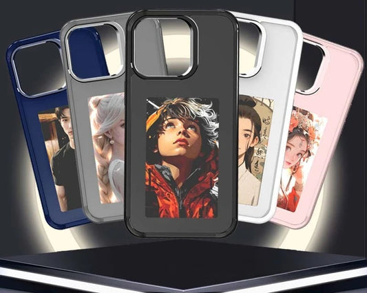 Smart E-Ink NFC Case for iPhone , Battery-Free Customizable Design