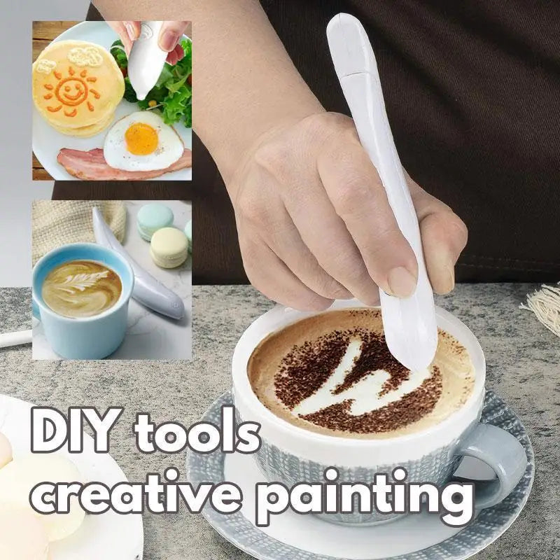 Electric Pen for Coffee and Dessert Decoration
