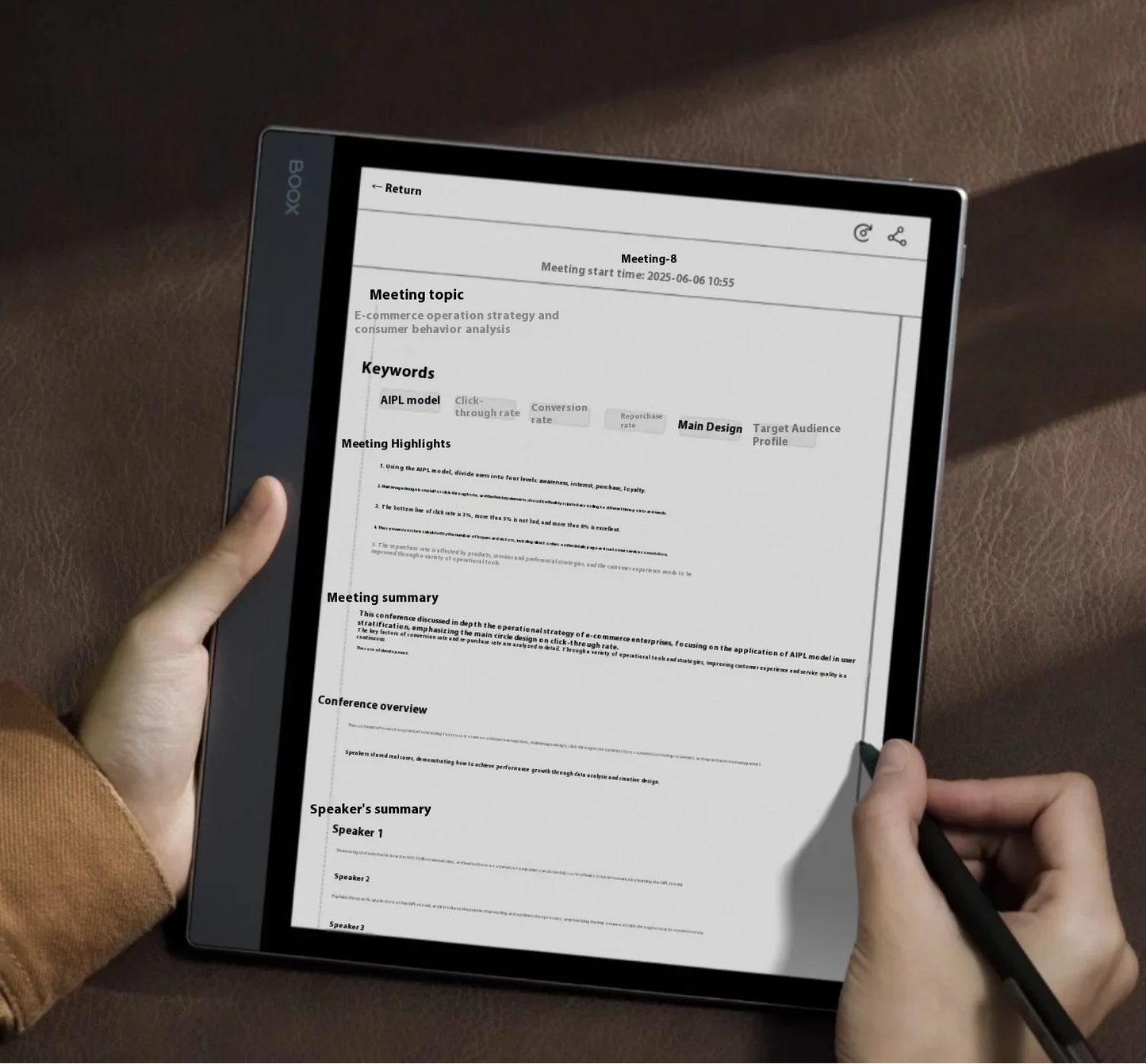 BOOX NoteX5 E-Book Reader – 10.3" E-Ink AI Handwriting Tablet