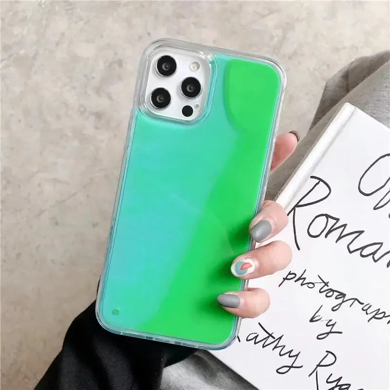 Luminous Moving Quicksand iPhone Case