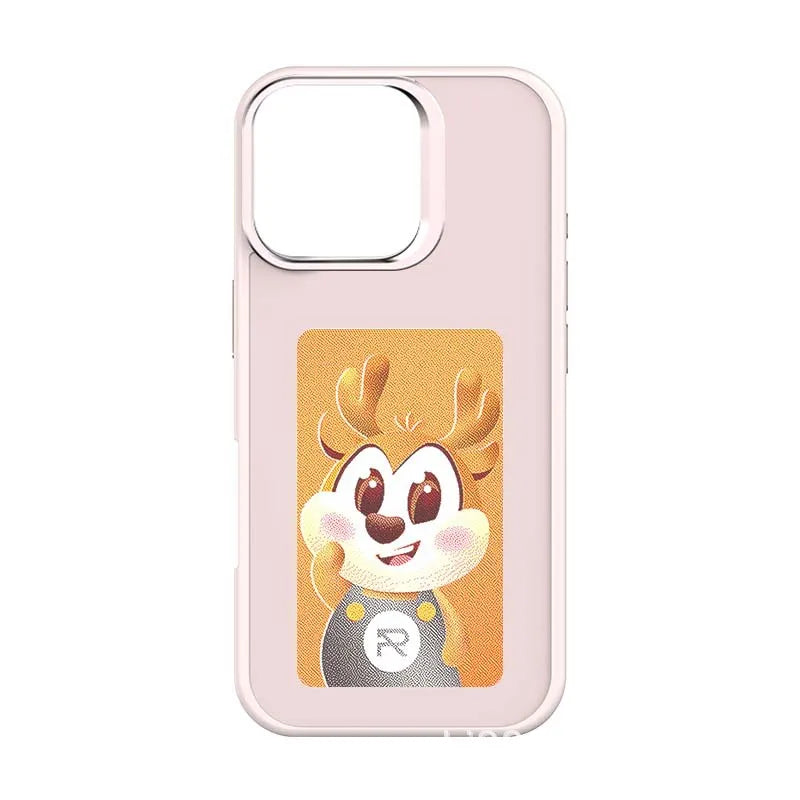 Smart E-Ink NFC Case for iPhone , Battery-Free Customizable Design