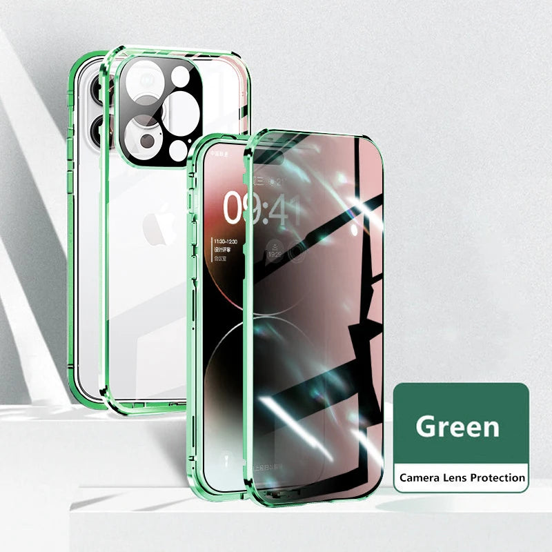 Magnetic Privacy Double Glass Case