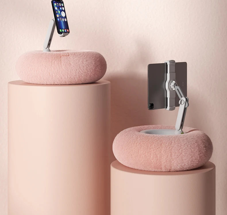 Plush Pillow Phone & Tablet Holder