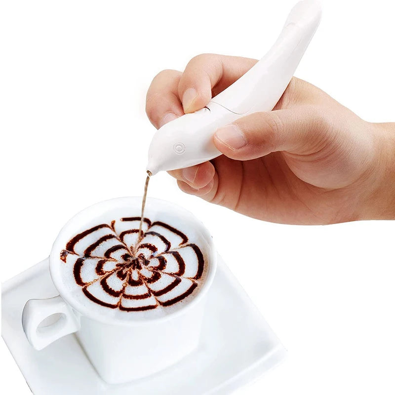 Electric Pen for Coffee and Dessert Decoration
