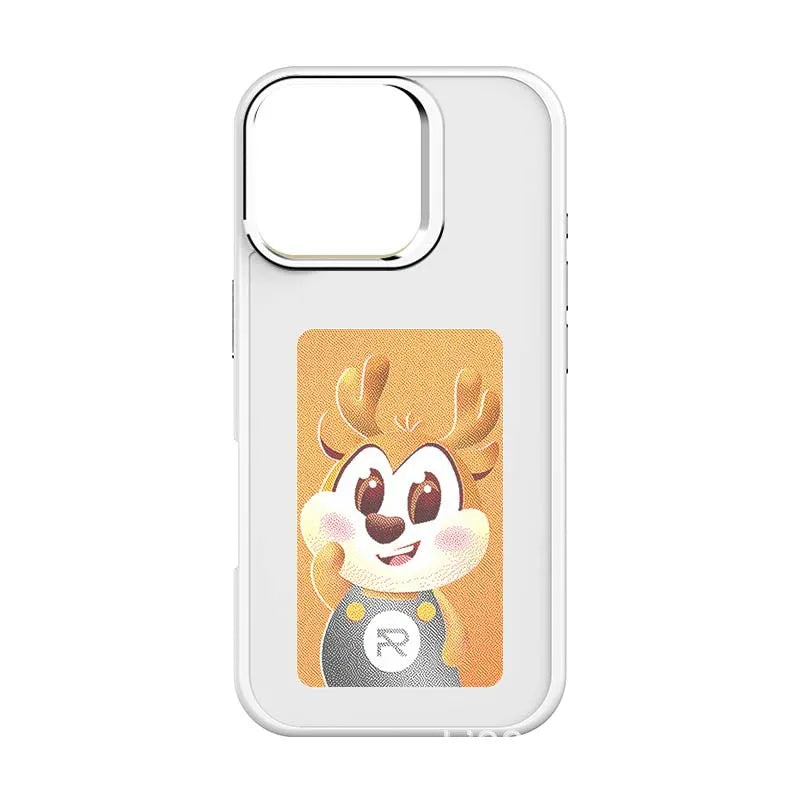 Smart E-Ink NFC Case for iPhone , Battery-Free Customizable Design