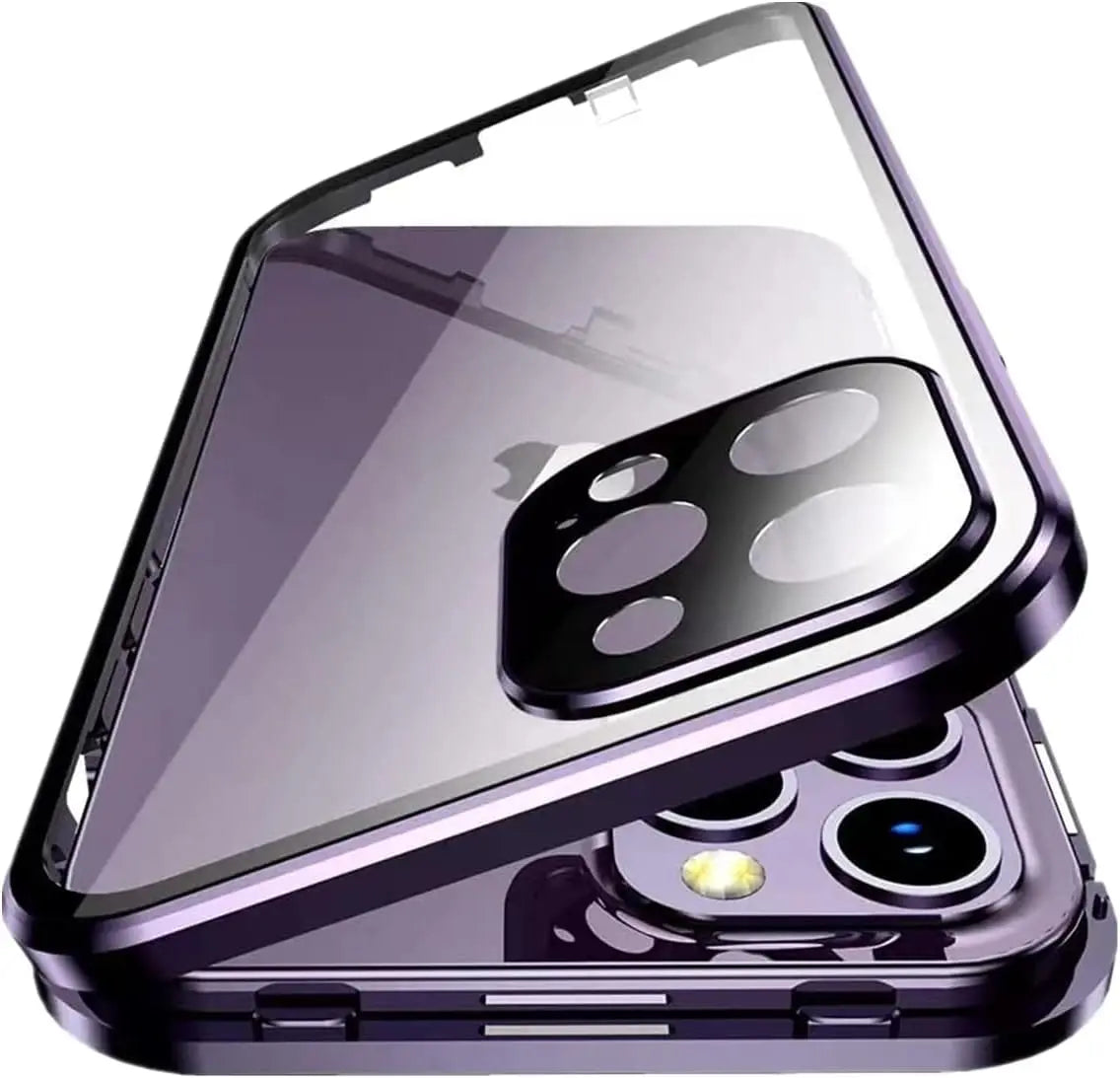 Magnetic Privacy Double Glass Case