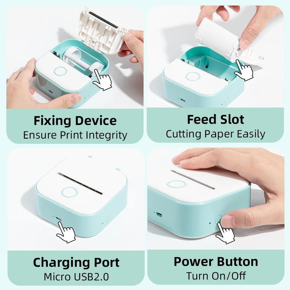 Phomemo T02 Portable Inkless Label Printer