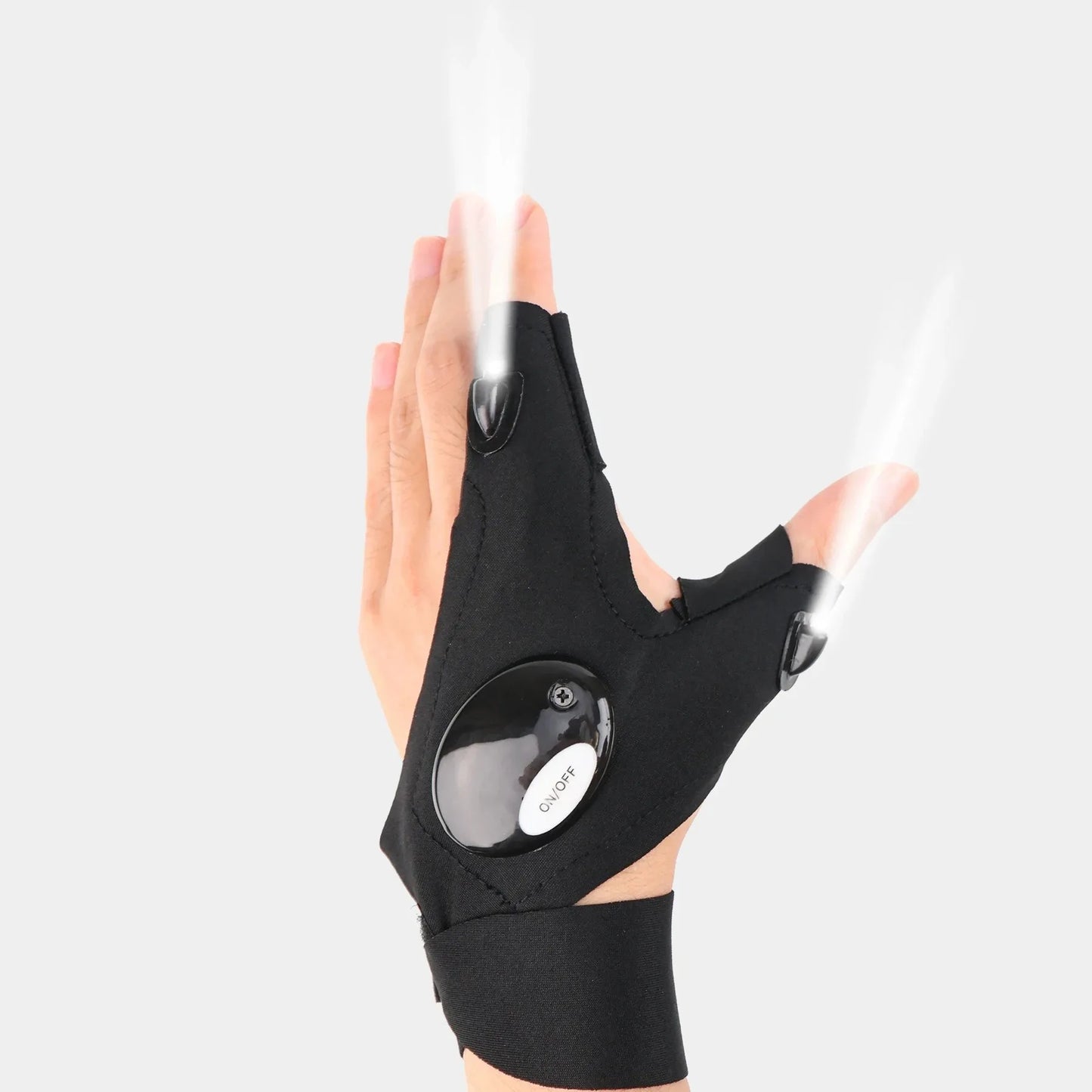 LED Half-Finger Gloves